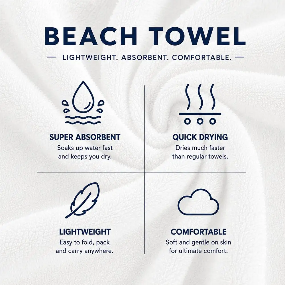 E-e-emmmilio puccis Towel ultra-fine fiber quick drying absorbent towel, beach swimming vacation beach towel - Image 6