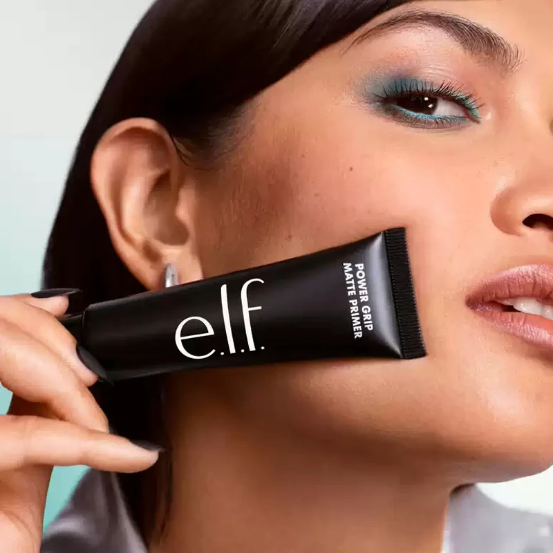 ELF Silky Liquid Primer Ice Cream Primer Pore-Blurring Base Cream Power Grip Dual-use Blush for Lips and Cheeks Liquid Blush - Image 5