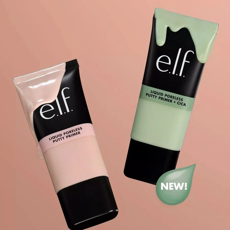 ELF Silky Liquid Primer Ice Cream Primer Pore-Blurring Base Cream Power Grip Dual-use Blush for Lips and Cheeks Liquid Blush