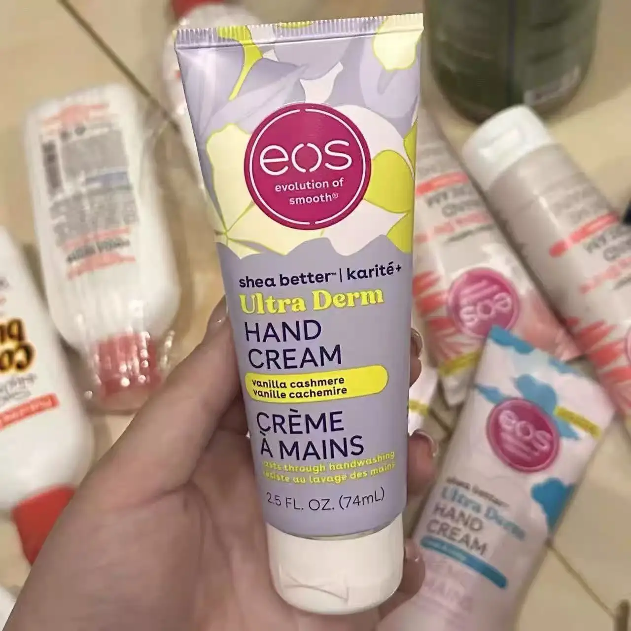 EOS Shea Better 74ml Hand Cream - Ultra Derm Moisturizing Shea Butter Enriched For Dry Cracked Skin Repair 24H Hand Skin Care - Image 2