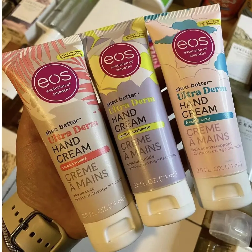 EOS Shea Better 74ml Hand Cream - Ultra Derm Moisturizing Shea Butter Enriched For Dry Cracked Skin Repair 24H Hand Skin Care - Image 3