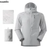 EUMERGX Men's Women's Ultra-Lightweight Windbreaker Summer Sun Protection Waterproof Jacket Unisex Hiking Trekking Climbing Coat