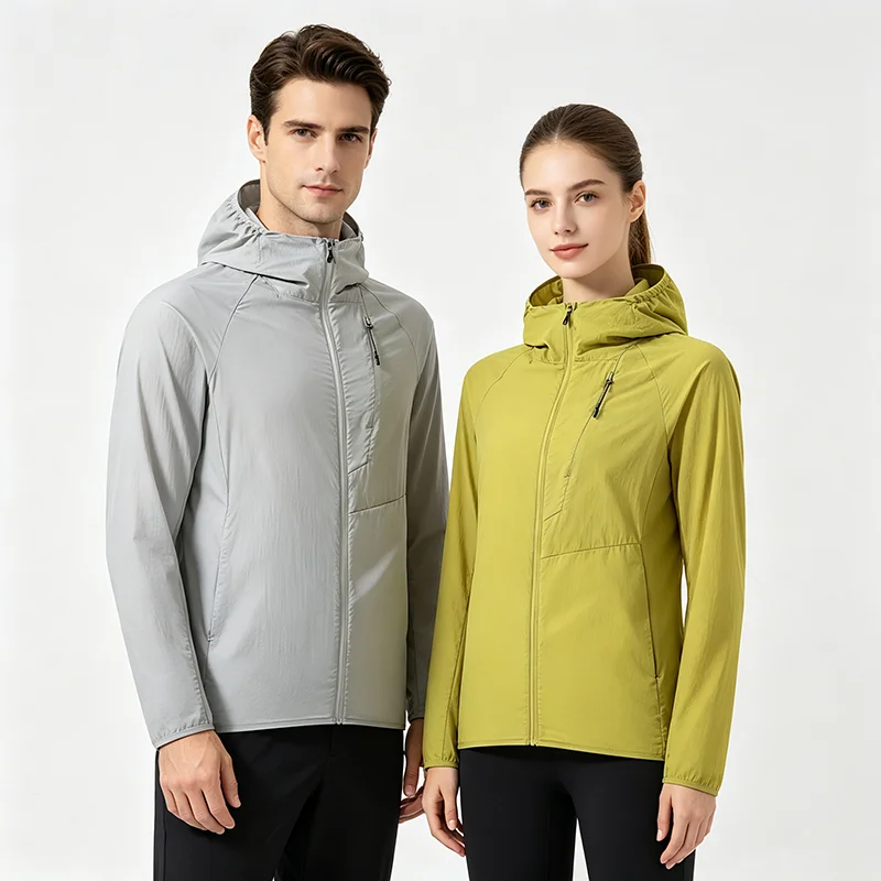 EUMERGX Men's Women's Ultra-Lightweight Windbreaker Summer Sun Protection Waterproof Jacket Unisex Hiking Trekking Climbing Coat - Image 6