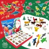 Educational Calendar Toy Figures Model Collection Dinosaur Animals Toy Chiristmas Advent Calendar 24 Days Countdown Calendar Box