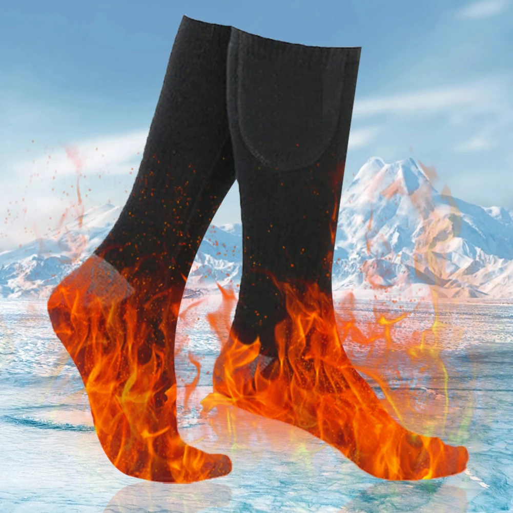 Electric Heated Socks 3 Level Temperature Electric Heating Socks Cold-Proof Winter Warm Thermal Socks for Outdoor Skiing Hiking - Image 3
