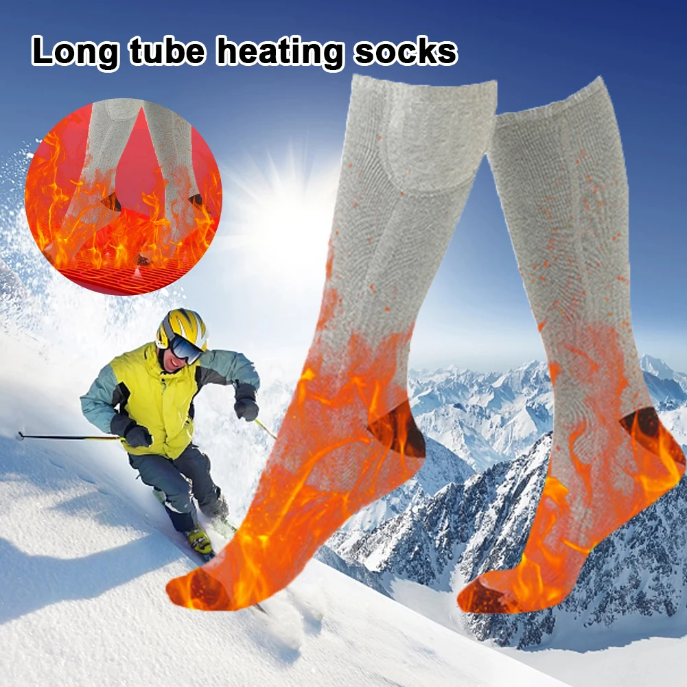 Electric Heated Socks 3 Level Temperature Electric Heating Socks Cold-Proof Winter Warm Thermal Socks for Outdoor Skiing Hiking - Image 4