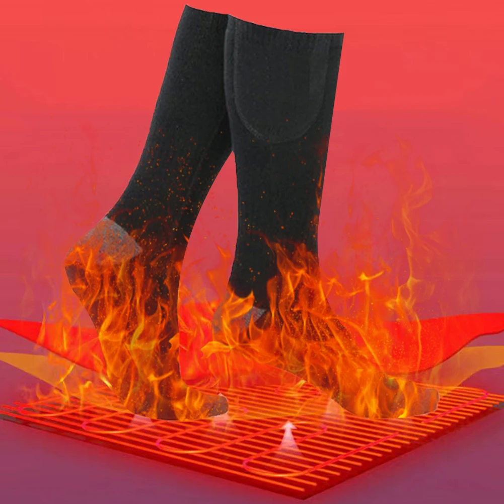Electric Heated Socks 3 Level Temperature Electric Heating Socks Cold-Proof Winter Warm Thermal Socks for Outdoor Skiing Hiking - Image 6