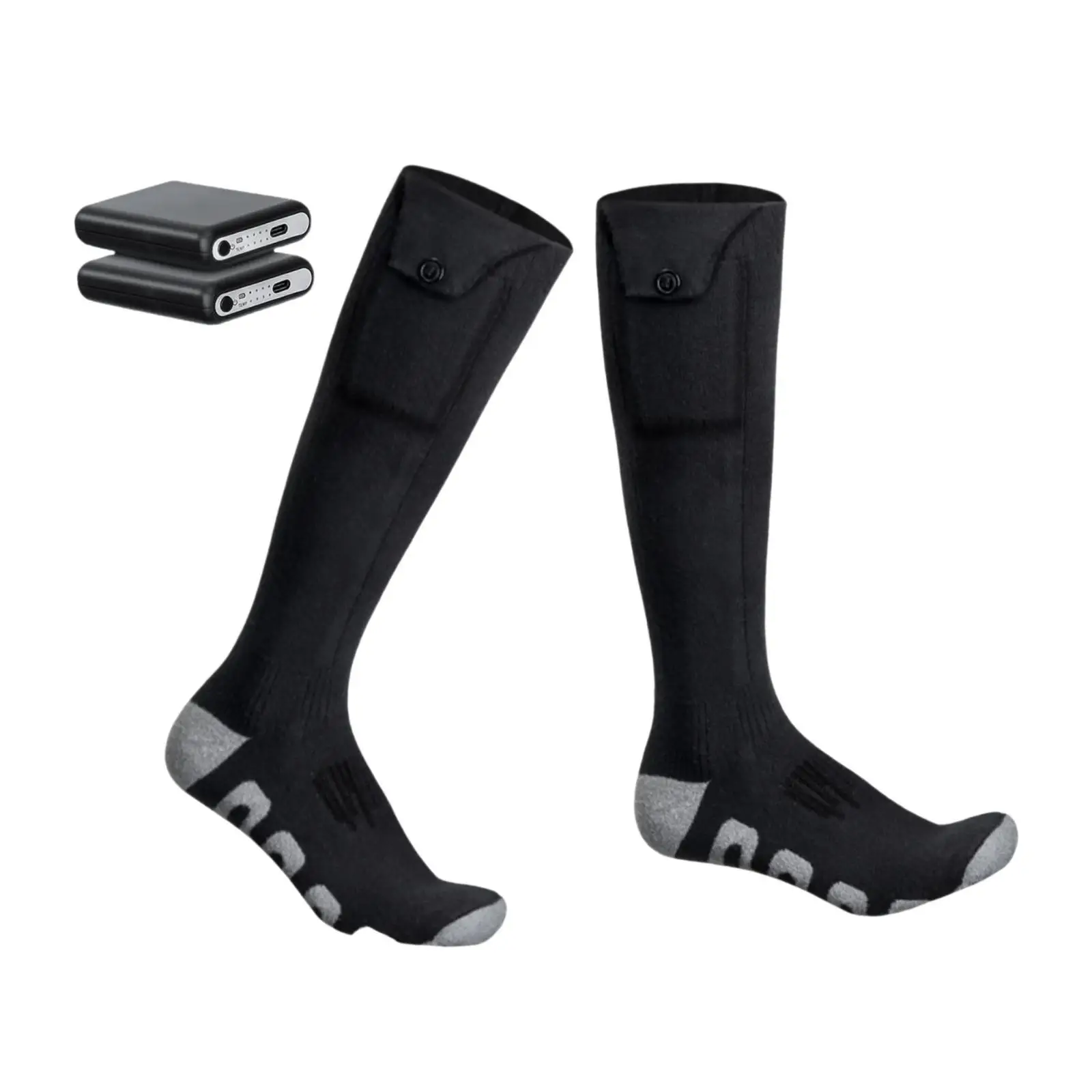Electric Heated Socks Heating Socks Long Tube Socks Thermal Socks for - Image 2