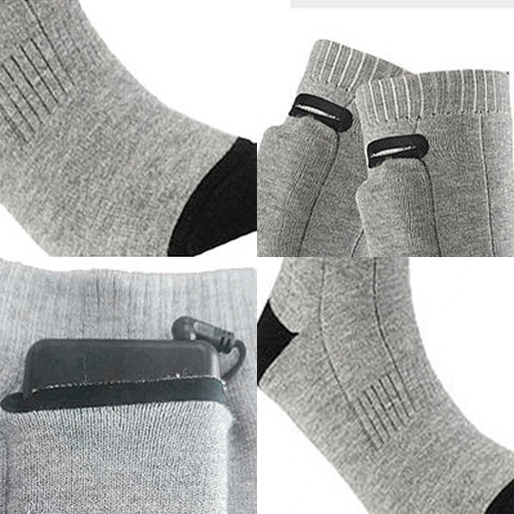 Electric Heated Socks Washable Winter Thermal Socks Outdoor Skiing Foot Warmer for Men and Women - Image 5