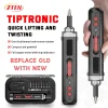 Electric Screwdriver Cordless, Rechargeable Power Screwdrivers Set, Automatic Home Repair USB Cable Tool Kit with LED Lights