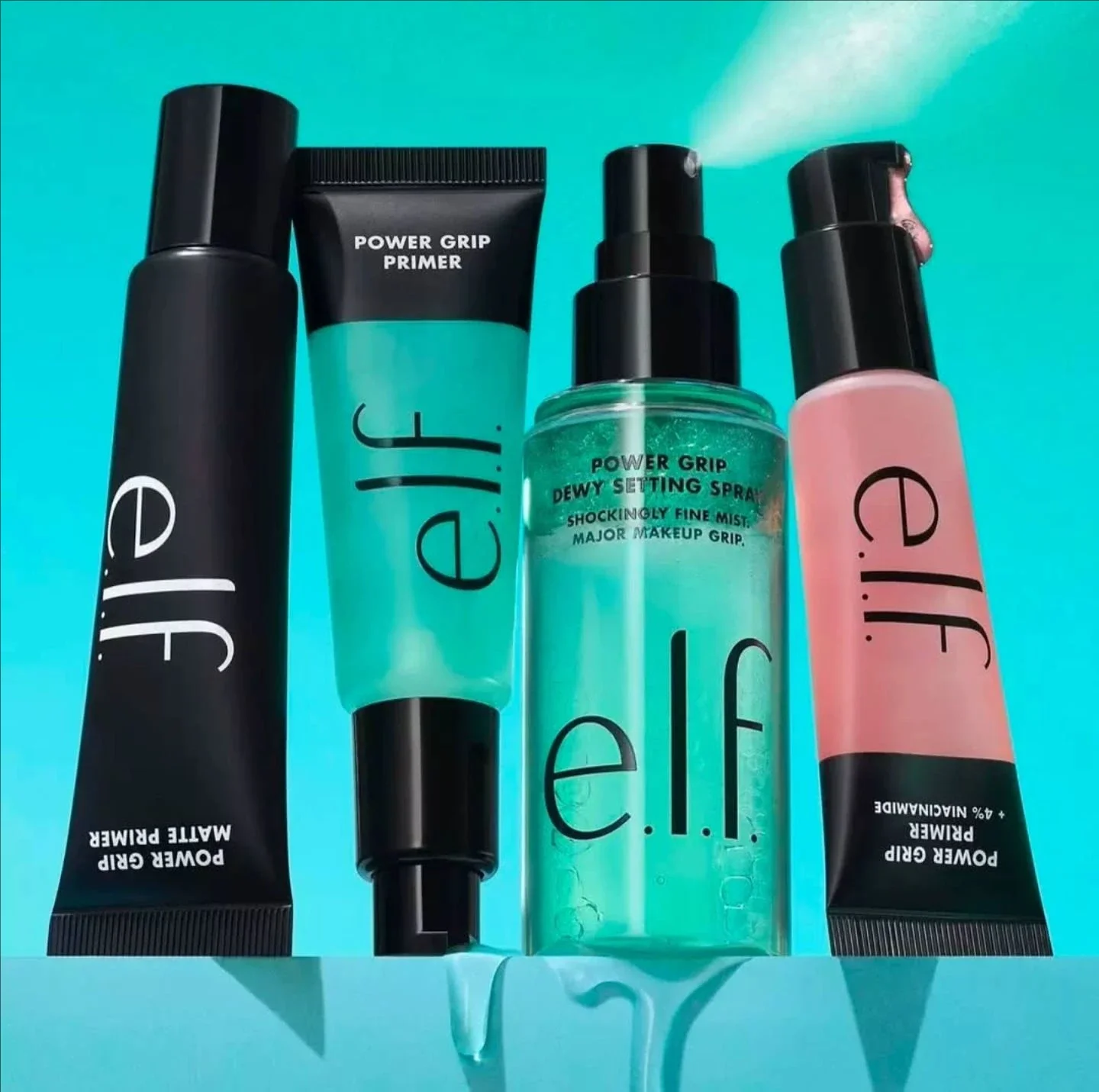 Elf Makeup Power Grip Dewy Setting Spray Brightening Primer Concealer Foundation Liquid Hydration Makeup Base Beauty Cosmetics - Image 3