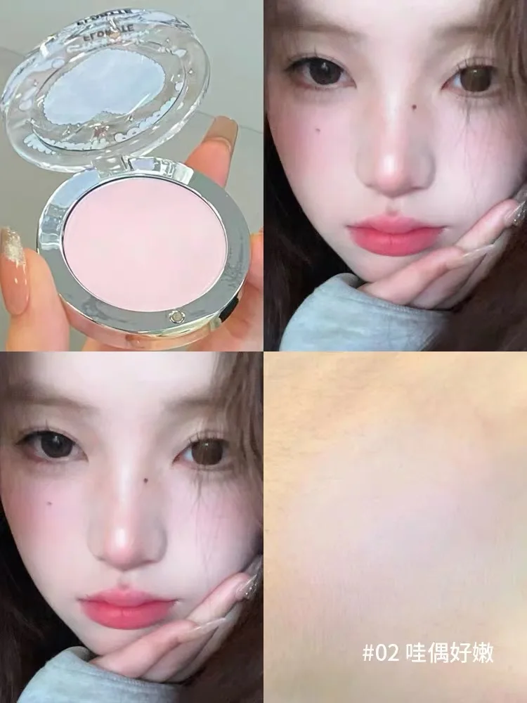 FLORTTE Single Color Highlight Matte Powder Highlighter Natural Brightening Face Contour Blush Longlasting Makeup Cosmetics - Image 3