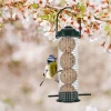Fat Ball Bird Feeder Holder Outdoor Dispenser Rack for Tit Small Wild Birds Garden Feeding Station All Weather Food Dispenser