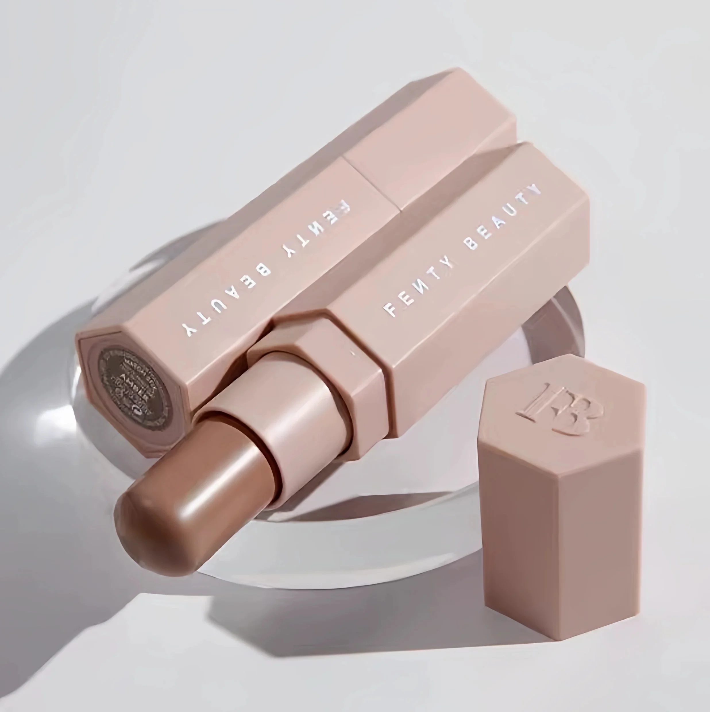 Fenty Beauty Diamond Star Highlight Plate How Many Carats Rose Rave Highlighter Trophy Wife Wattabrat Idol Same Contour Stick - Image 6