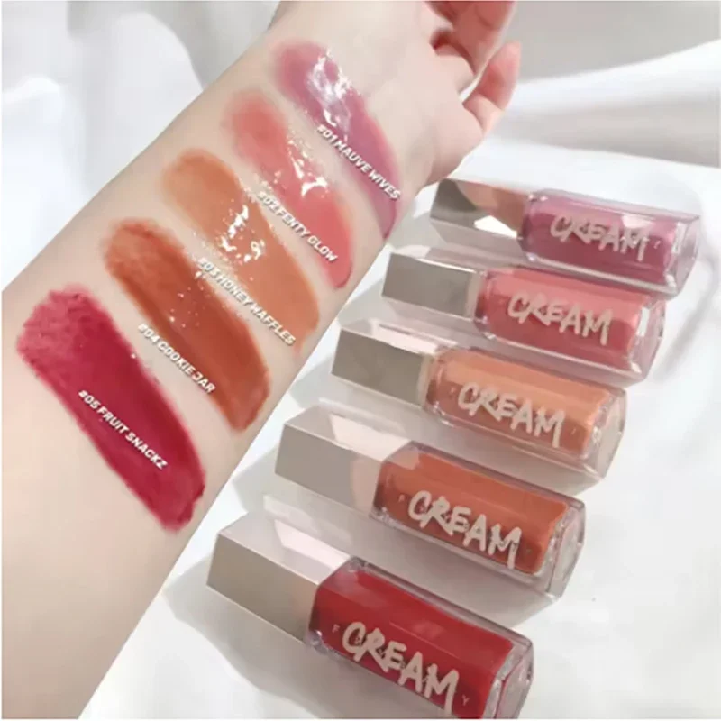 Fenty Beauty Multi-color Contour Stick Concealer Facial Matte 3D Diamond Highlight Non Fading Water Gloss Lip Glaze Gloss Makeup - Image 6