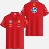 Ferrari 2026 Leclerc Hamilton Driver with Number Polo Shirt, Forze Ferrari 16 and 44 Must-Have Polo for Fans.