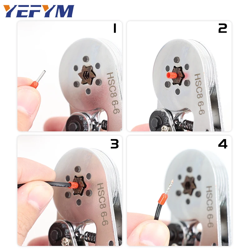 Ferrule Crimping Tool HSC8 6-4/6-6 Electrical Crimper Plier For Wire End Crimp Tube Terminals Electrical Circuit Repair - Image 6