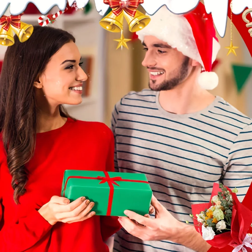 Festive 3 Colors Tissue Paper: Red, Green, White - Perfect for Gift Bags, Christmas, Halloween, Thanksgiving, Birthday, And Holi - Image 3