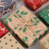Fold 50*70cm Christmas Wrapping Paper Wedding Green Decoration Gift Wrap Artware Kraft Packing Paper Vellum Paper Origami Paper