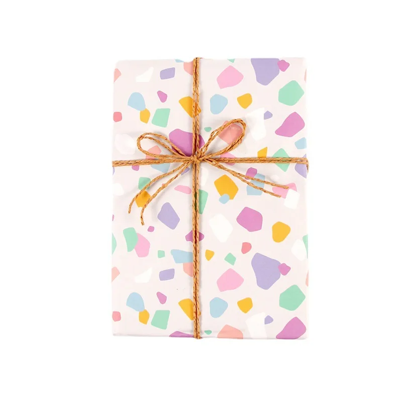 Fold 50*70cm Gift Wrapping Paper Christmas Gift Love Rainbow Gravel Valentine's Day Gift Paper Wrapper Wholesale Paper Craft - Image 4