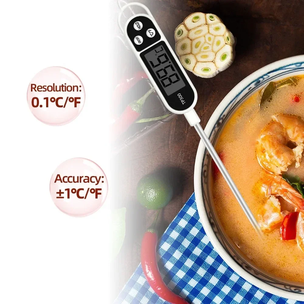 Food Thermometer TP300 Digital Kitchen Water Oil Thermometer for Meat Cooking Food Probe BBQ Electronic Oven Kitchen Tools - Image 2