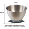 For Kenwood KHC29 Prospero Metal Robot Bowl, for KHC29 Mixing Bowl, Stainless Steel Bowl Chef Elite Food Processor Accessories