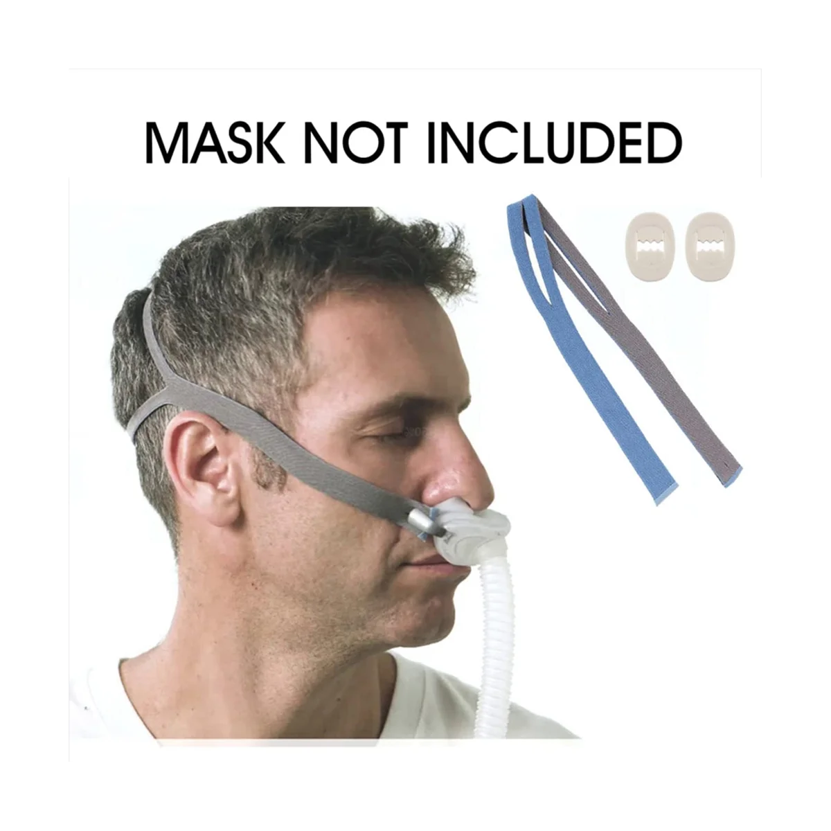 For Resmed Airfit P10 Headgear Strap, Replacement CPAP Headgear Compatible for Resmed Airfit P10 - Image 4