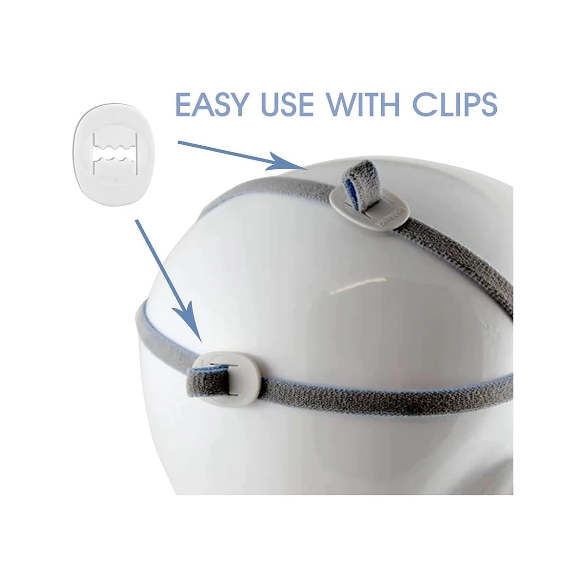 For Resmed Airfit P10 Headgear Strap, Replacement CPAP Headgear Compatible for Resmed Airfit P10 - Image 3