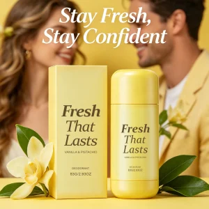 Fragrance Deodorant Antiperspirant Stick, Daily Underarm Deodorizer Long-Lasting Fresh Scent Reduces Body Odor for Men & Women