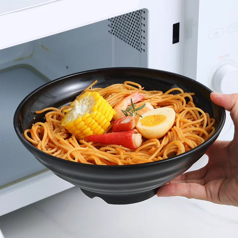 Frosted Melamine Ramen Bowl Imitation Porcelain Large Noodle High Temperature Resistance Bowl Salad Soup Bowl Fast FoodTableware - Image 6