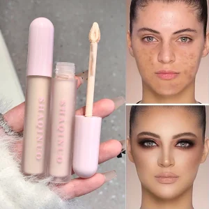 Full Coverage Concealer Foundation Cream, 3 Shades, Natural Effect, Long-Lasting, Waterproof Strong Concealment, Skin Type