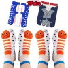 Funny Fish Series Tabi Socks for Women Breathable Cartoon Creative Abstract Novelty Ugly Eel Aquarium Mid-tube Split Toe Socks