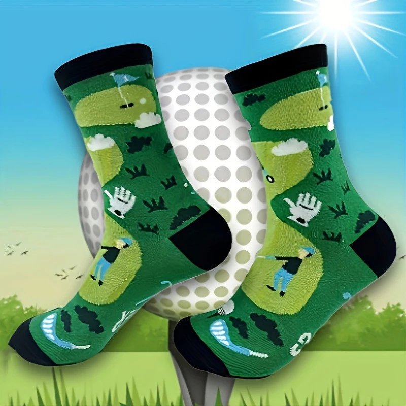 Funny Socks Tomato Ketchup French Fry Printed Cotton Socks AB Style Mid-Calf Food Socks Creative Abstract Novelty Couple Socks - Image 6