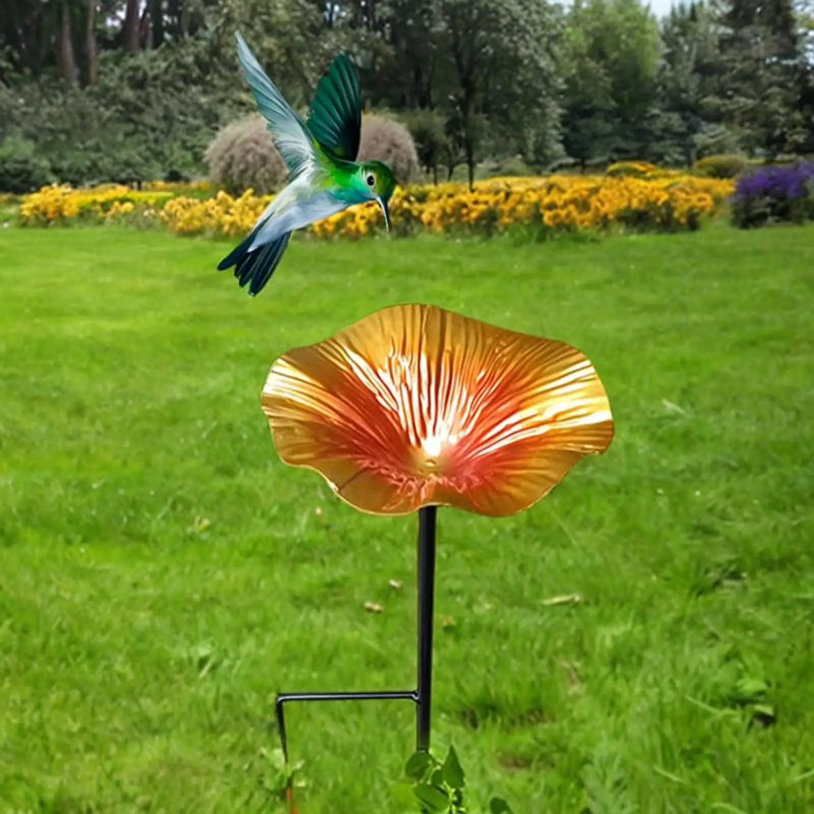 Garden Bird Bath with Detachable Pole And Ground Stake for Bird Feeders Garden Bird Bath with Detachable Pole And Ground Stake for Bird Feeders
