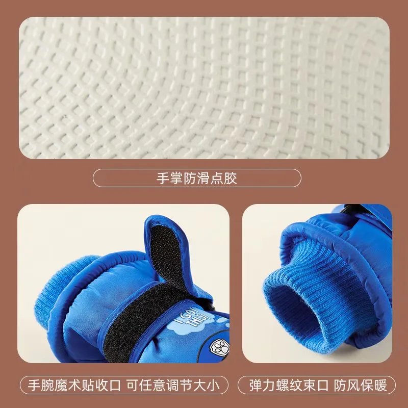Genuine Paw Patrol Children Ski Gloves Kids Windproof Plus Velvet Mittens Winter Warm Thick Snowboard Snow Gloves Skiing Mitten - Image 4