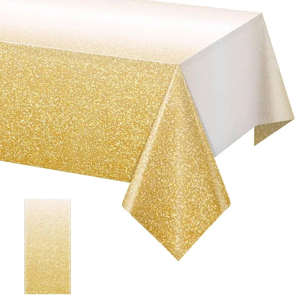 Gradient Pastel Plastic Tablecloth Waterproof Party Supplies Rectangle Table Cover Party Decoration Disposable Table Cloth - Image 3