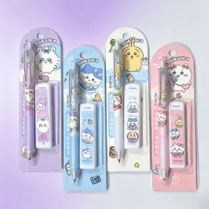 HOT! Stylish Automatic Pencil Set Anime Merchandise Cute Girly Writing Lead Resistant for Students