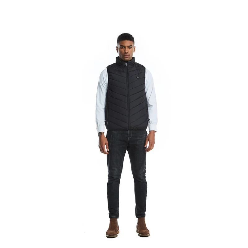 HV-13 Heated Vest 13 Heating Areas Oversized Women Men Winter Vest Self Heating Vest Usb Electric Thermal Vest Jacket Outdoor - Image 2