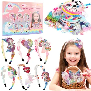 Hair Accessories for Girls-Arts and Crafts Gift DIY Headband Making Kit Gifts Headband Making Kit for Girls - Make Your Own Fash