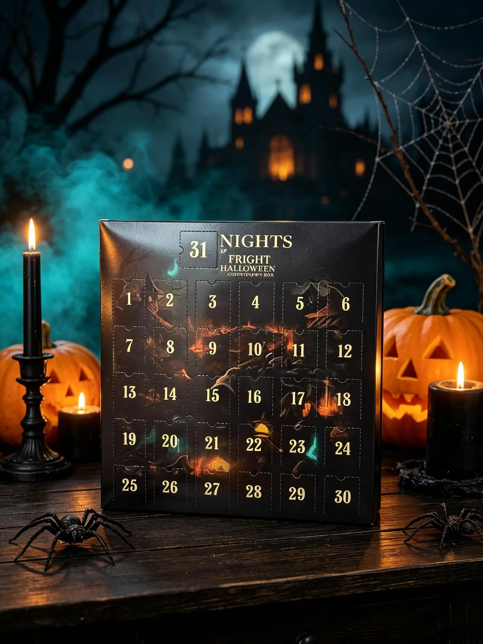 Halloween Advent Calendar 2026, 31 Nights of Fright Halloween Countdown Box with 31 Mini Spooky Figurines,Halloween Party Gift - Image 6