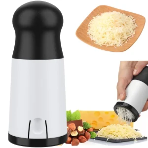 Handheld Cheese Grater Stainless Steel Cheese Shredder Kitchen Butter Food Mill 2 Patterns Blades Replacement Table Meal Gadget