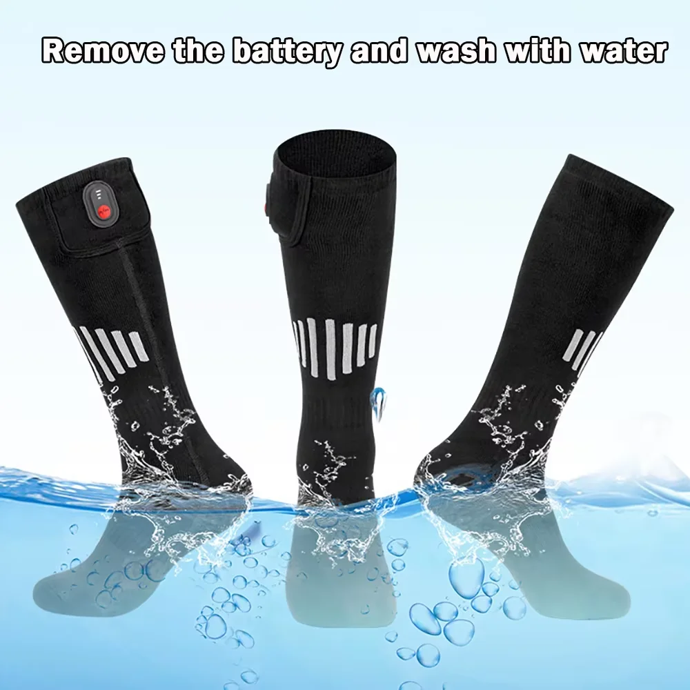 Heating Socks With Battery Box Rechargeable Anti-Cold Comfort Men Women Thermal Heated Outdoor Camping Ski Sports Winter - Image 3