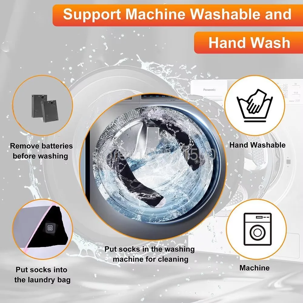 Heating Socks With Battery Box Rechargeable Anti-Cold Comfort Men Women Thermal Heated Outdoor Camping Ski Sports Winter - Image 5
