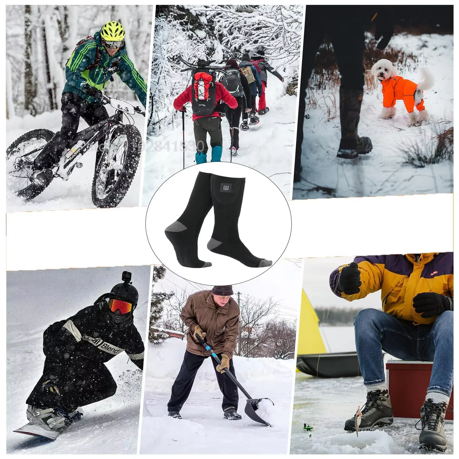 Heating Socks With Battery Box Rechargeable Anti-Cold Comfort Men Women Thermal Heated Outdoor Camping Ski Sports Winter - Image 6