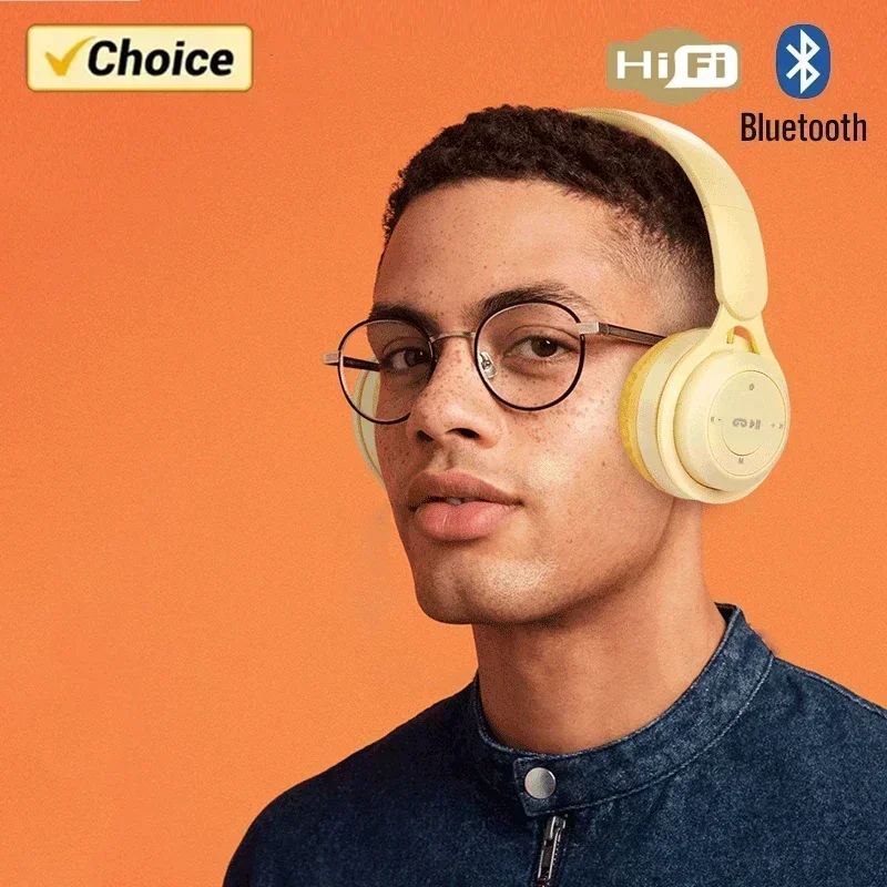 Hifi Sound Bluetooth Headphones Wireless Over-Ear Headsets with Microphone Noise Reduction Comfortable for Travel And Home Use - Image 4