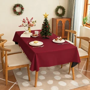 High Quality Solid Color Waterproof Tablecloth For Christmas Parties Hotels Restaurants Daily Home Decoration