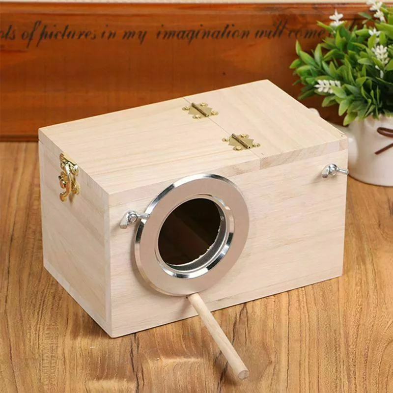 High Quality Wooden Bird Cage Nesting Box Breeding Hatching Nest for Parakeet Budgies Cocktail Finch Lovebird Parrot Birdhouse - Image 2