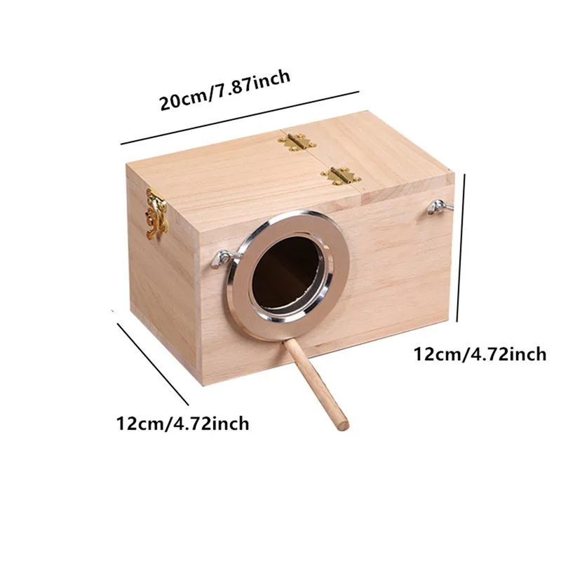 High Quality Wooden Bird Cage Nesting Box Breeding Hatching Nest for Parakeet Budgies Cocktail Finch Lovebird Parrot Birdhouse - Image 6