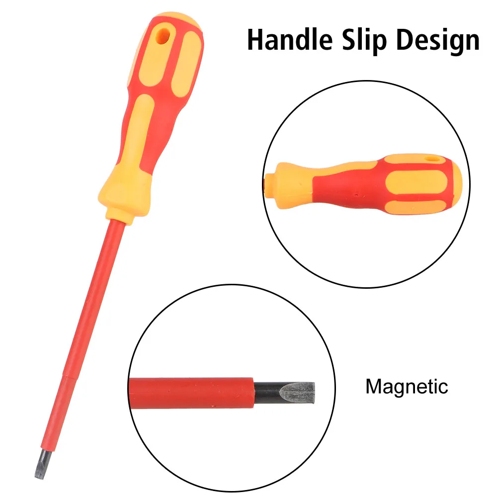 High Safety Magnetic Insulated Screwdriver Set Cross Flat Multi Bits Multifunctional Electrician Electrical Repair Hand Tools - Image 5