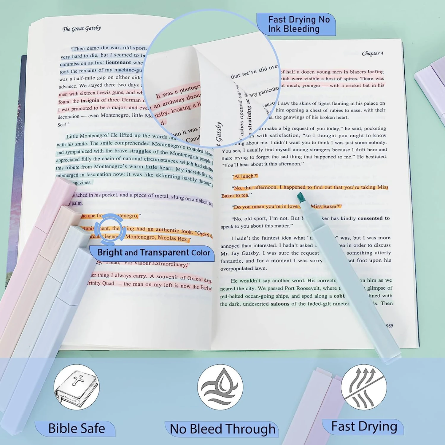 Highlighters Cute Pastel Pens 12 Colors Bible Pens No Bleed With Soft Tip Aesthetics Pens Markers Kawaii Stationary For Students - Image 6